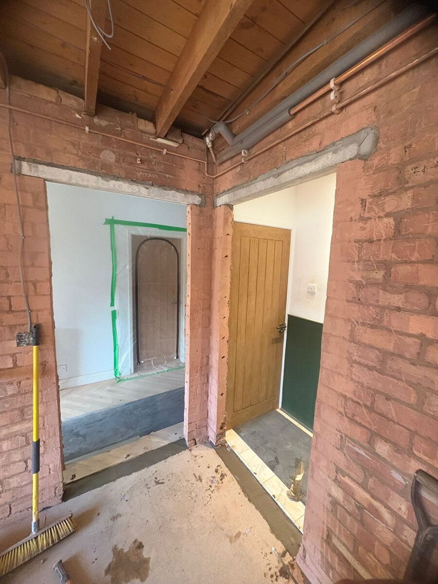 Garage conversion structural works