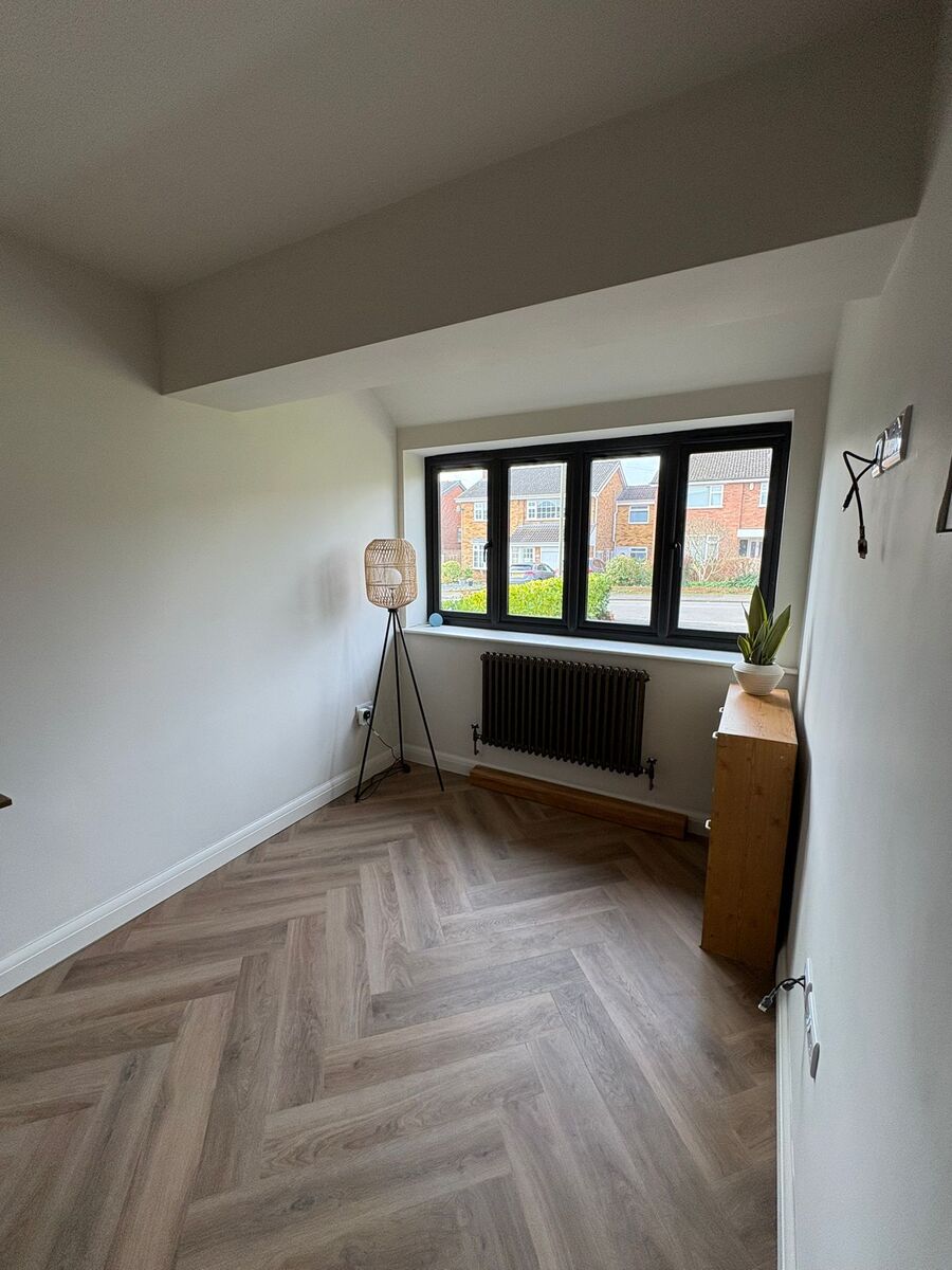 Finished room after garage conversion