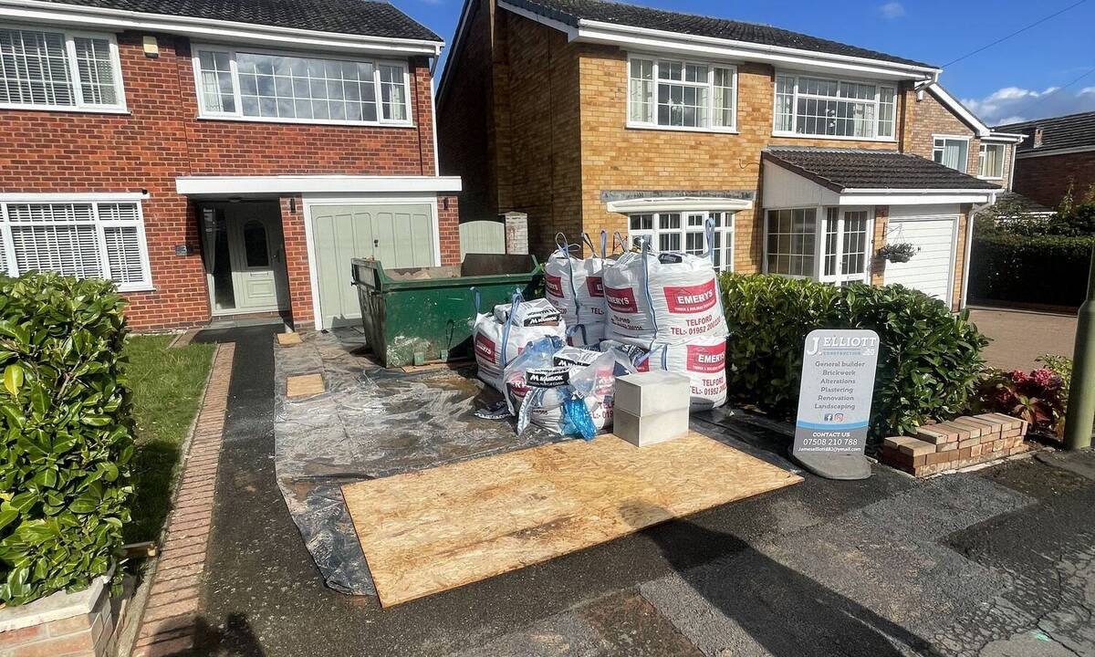 Garage conversion before work begins