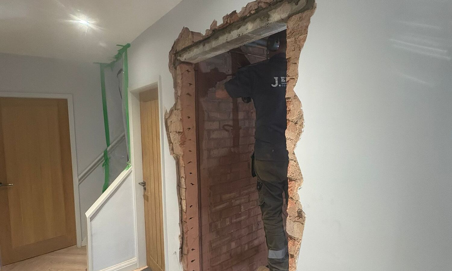 Garage conversion internal finishing work